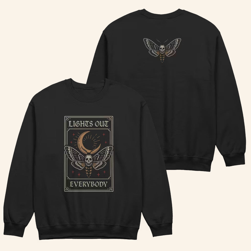 Lights Out Merch Tarot Crewneck Lights Out Everybody Sweatshirt Gifts For Friends - Lilybirchmarket