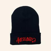 Lil Peep Merch Embroidered Hellboy Beanie Birthday Present For Son - Lilybirchmarket