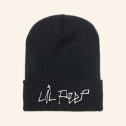 Lil Peep Merch Lil Peep Logo Beanie Black Gift Ideas For Rapper Fans - Lilybirchmarket