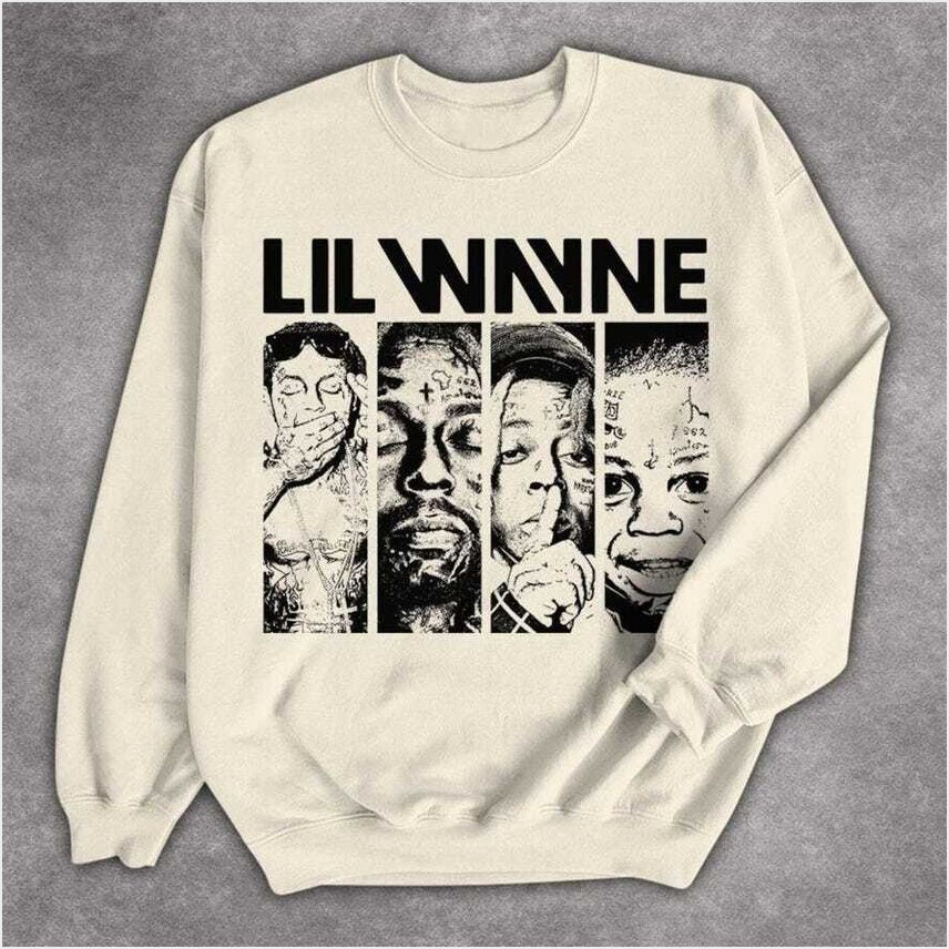 Lil Wayne Rap Tour 2025 Vintage Sweatshirt Gifts For Him Merch Apparel - Lilybirchmarket