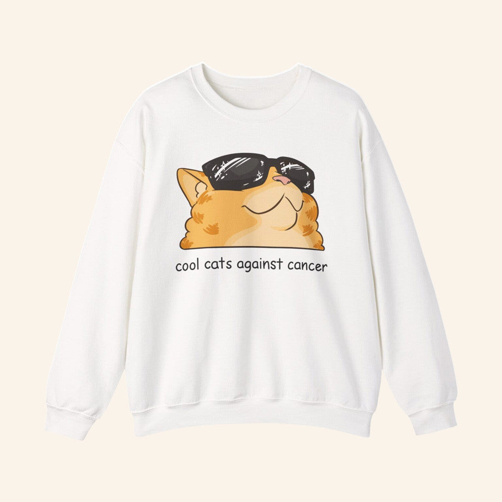 Lilsimsie Merch Lilsimsie Cool Cats Against Cancer Sweatshirt Birthday Gift For Sister - Lilybirchmarket