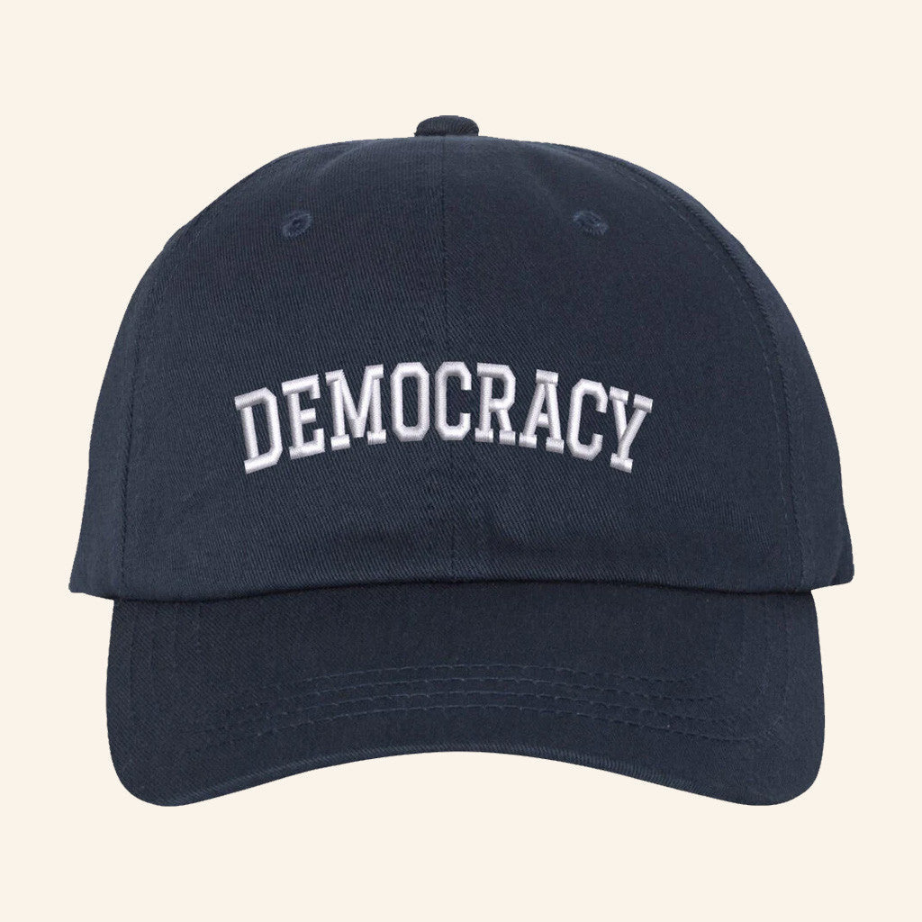 Lincoln Square Merch Democracy Embroidered Hat Gift Ideas For Dad - Lilybirchmarket