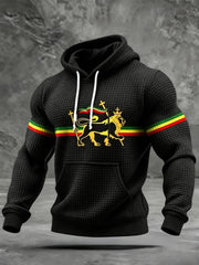 Lion Of Judah With Rasta Flag Hoodie Black History Month Apparel African American Gift For Men - Lilybirchmarket