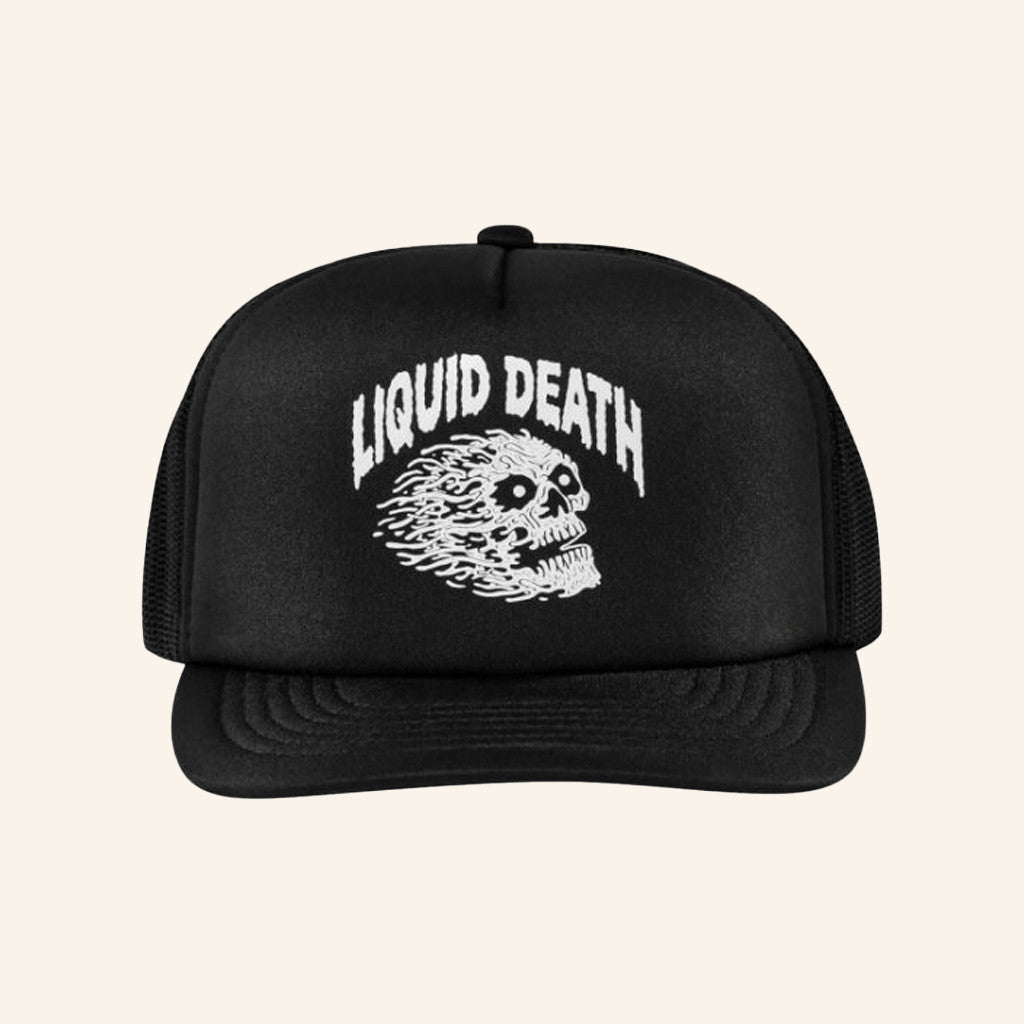Liquid Death Merch Vicious Death Trucker Hat Xmas Gifts For Him - Lilybirchmarket