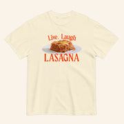 Live Laugh Lasagna T-Shirt Humorous Internet Meme Live Laugh Love Shirt Gifts For Her - Lily Birch Market
