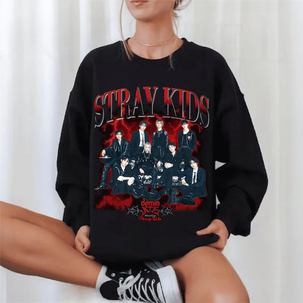 Live Nation Stray Kids Merch Stray Kids Dominate World Tour Sweatshirt Stray Kids Tour Merch - Lilybirchmarket