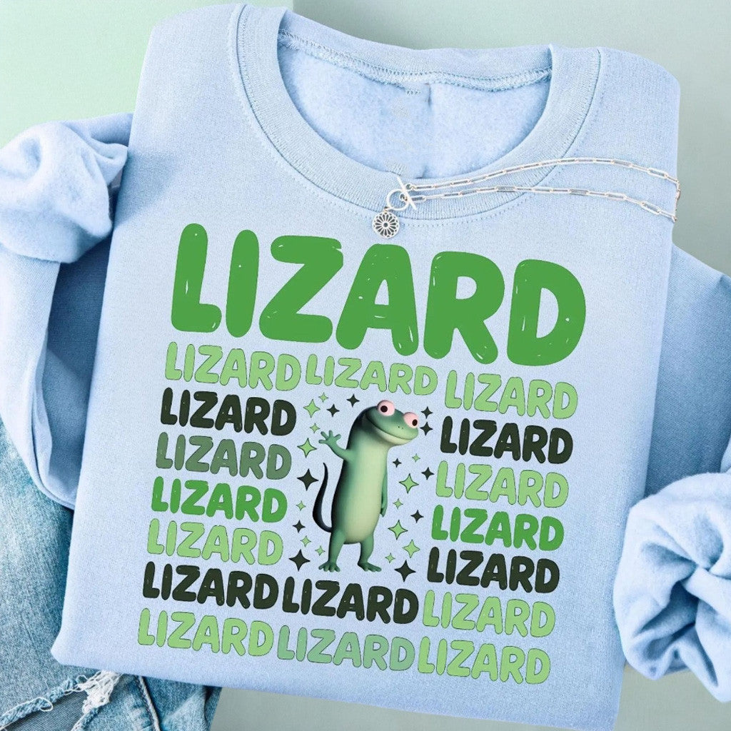 Lizard Lizard Lizard Sweatshirt Funny Clothing Unique Gift Ideas For Friend - Lilybirchmarket