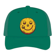 Lollapalooza Band Merch Chenille Smiley Trucker Hat Gift Ideas For Husband - Lilybirchmarket