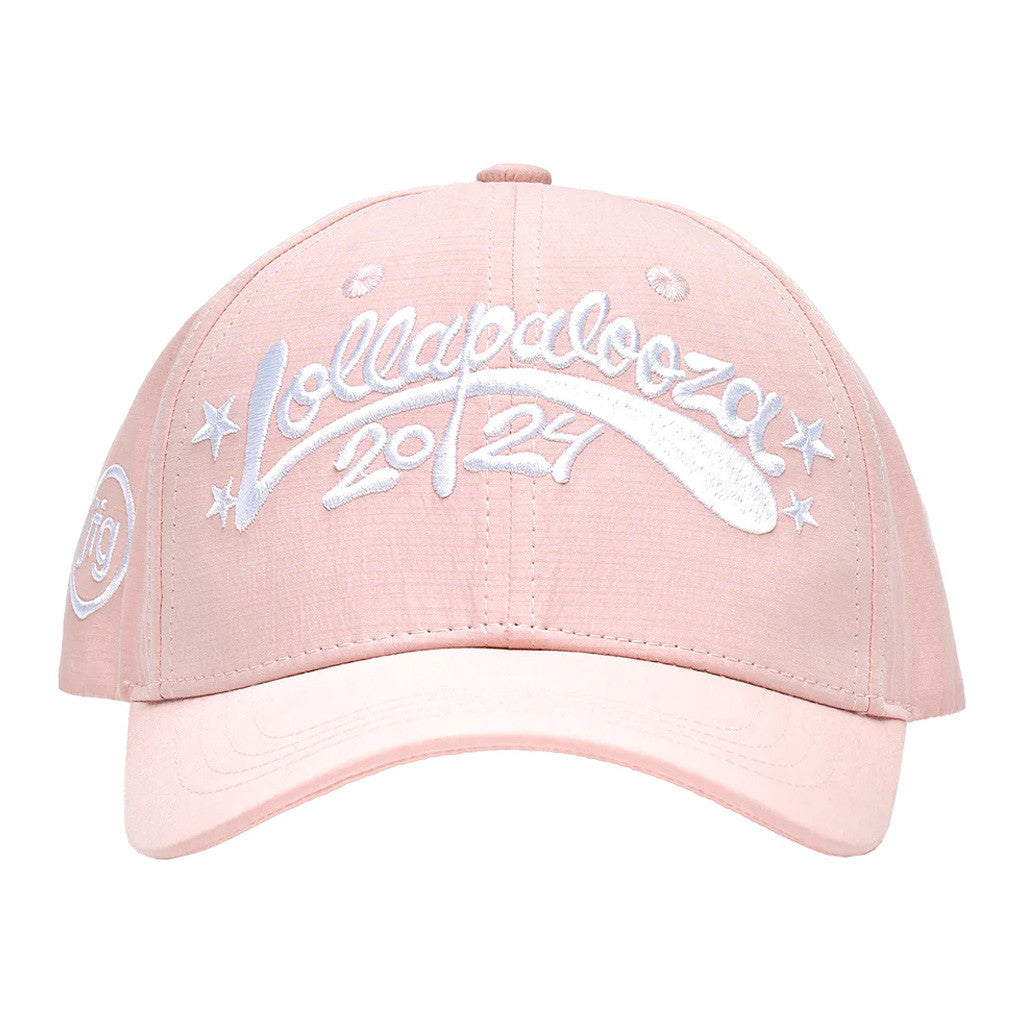Lollapalooza Band Merch JFG Lolla Script Embroidered Hat Gifts For Girlfriend - Lilybirchmarket
