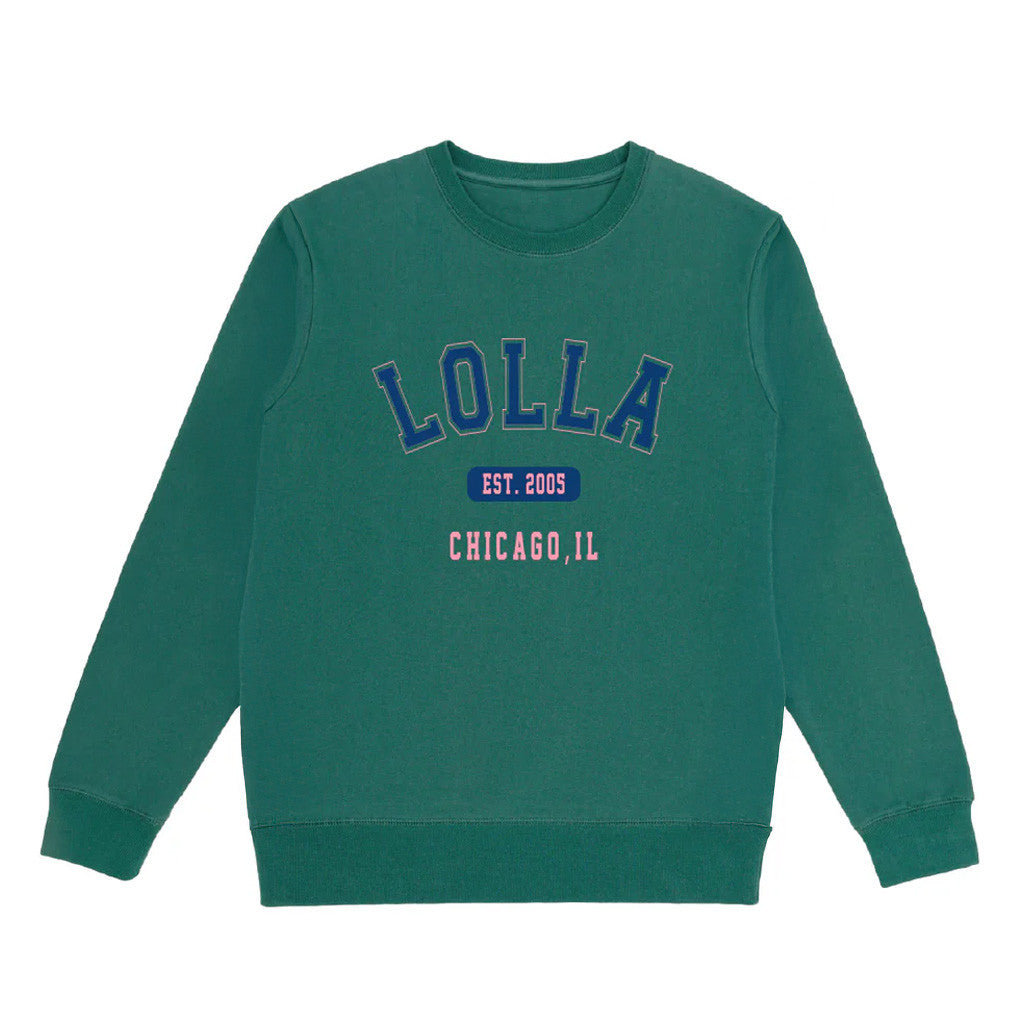 Lollapalooza Band Merch Lolla Collegiate Crewneck Sweatshirt Gifts For Her - Lilybirchmarket