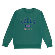 Lollapalooza Band Merch Lolla Collegiate Crewneck Sweatshirt Gifts For Her - Lilybirchmarket