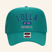 Lollapalooza Merch Lolla Collegiate Trucker Hat Gifts For Friends - Lilybirchmarket