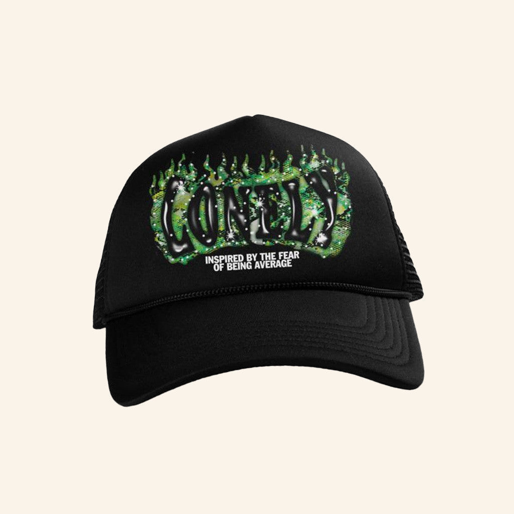 Lonely Hearts Club Merch The Fear Of Being Average Trucker Hat Gifts For Dad - Lilybirchmarket