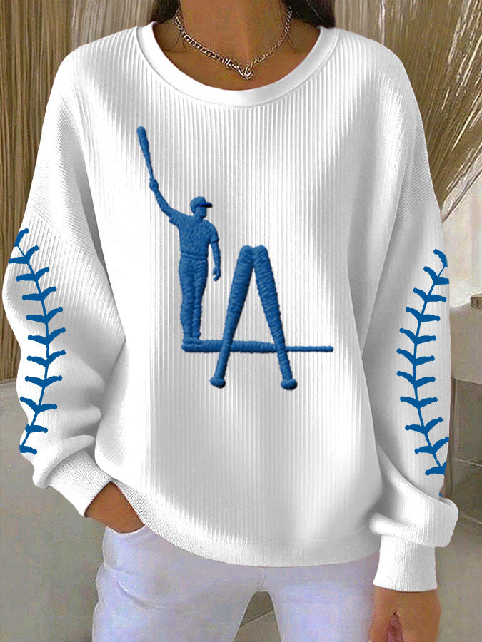 Los Angeles Baseball Sweatshirt Game Day Apparel Los Angeles Pride Merch Gift For Her - Lilybirchmarket