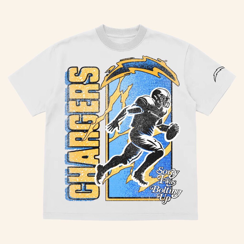 Los Angeles Football Merch Seen X LA Football Bolt Runner T-Shirt Gifts Ideas For Football Fans - Lily Birch Market