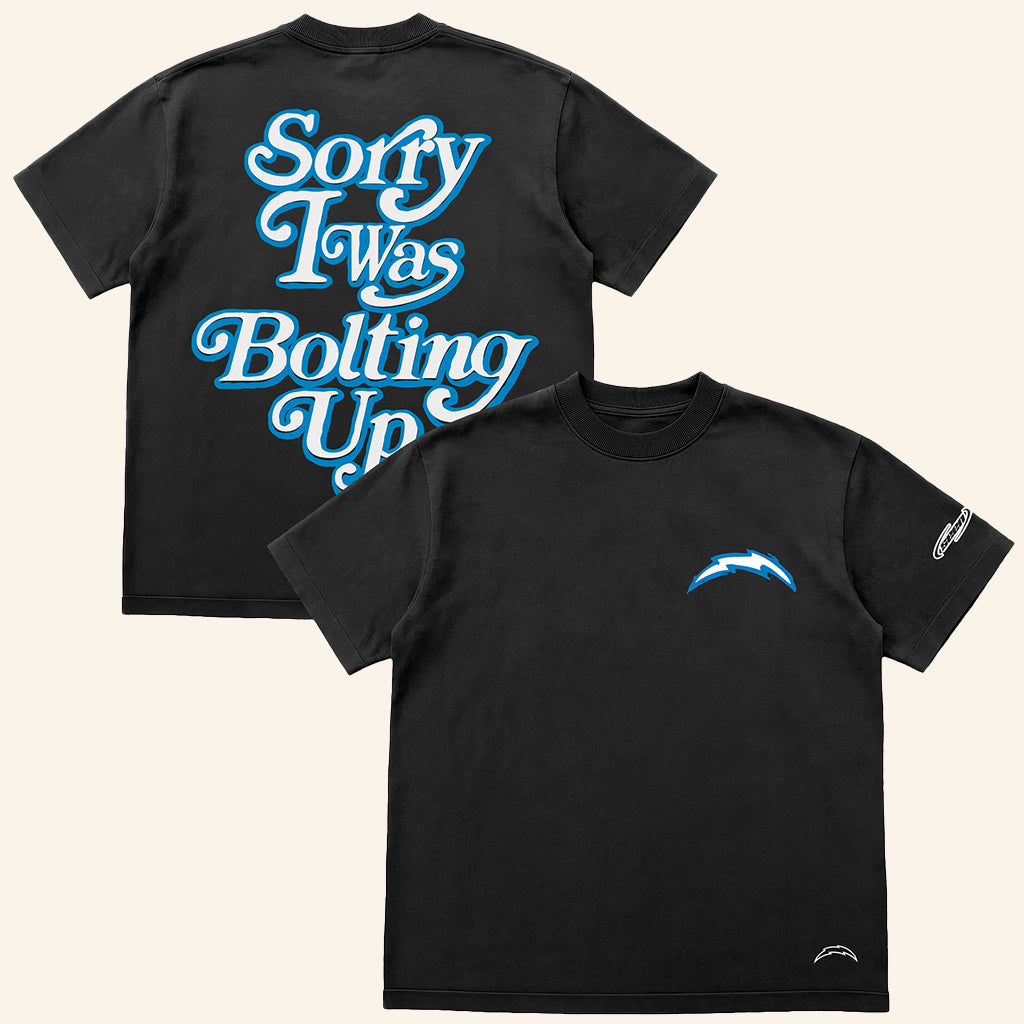 Los Angeles Football Merch Seen X LA Football Sorry I Was Bolting Up T-Shirt Football Fan Gifts - Lily Birch Market