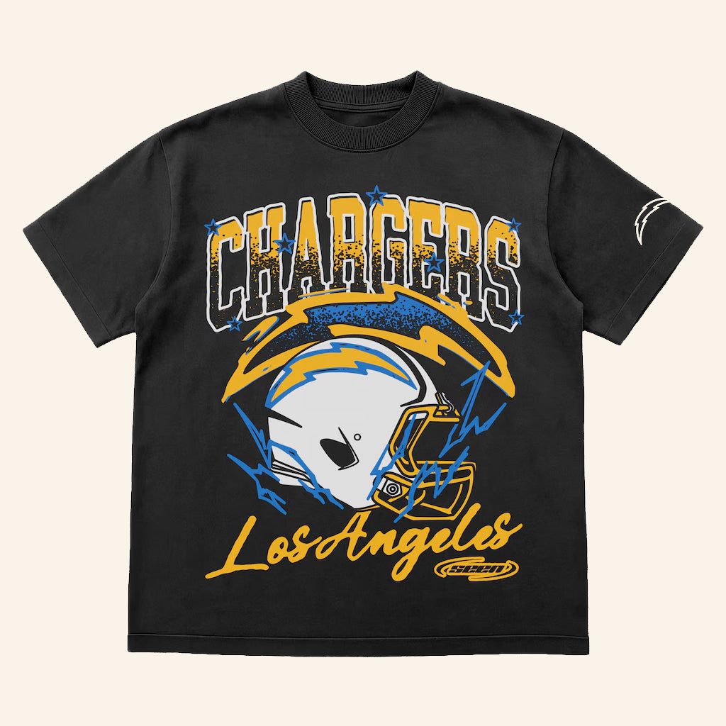 Los Angeles Football Merch Seen X LA Football Voltage Vintage T-Shirt Gifts For Football Fans - Lily Birch Market
