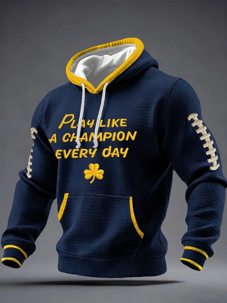 Lou Holtz Memorial Hoodie Play Like A Champion Everyday Hoodie Tribute Gifts - Lilybirchmarket