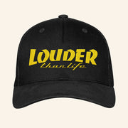 Louder Than Life Merch Yellow Louder Than Life Logo Trucker Hat Embroidered Gift For Him - Lilybirchmarket