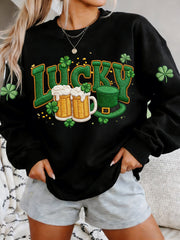  Lucky Beer St Patrick Sweatshirt Forever Irish St Pattys Day Outfit Funny St Patrick's Day Gifts - TradiViet