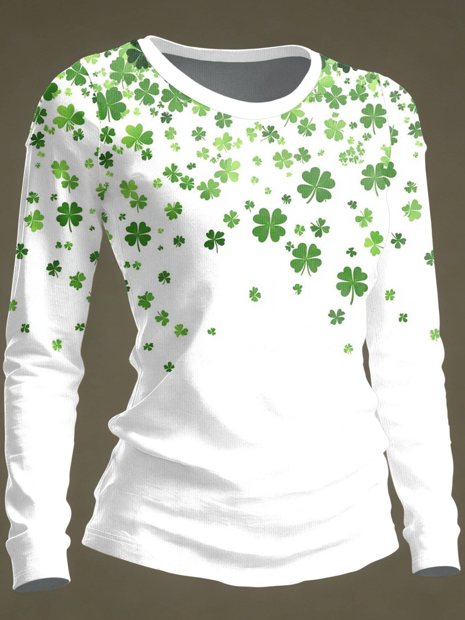  Lucky Irish White Long Sleeve Shirt Happy St. Patrick's Day Gift For Women - TradiViet
