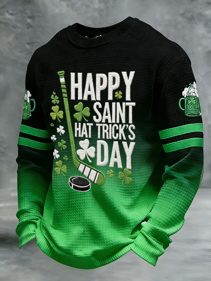 Lucky Shamrock Day Happy Saint Patrick's Hat Patrick's Day Ice Hockey Irish Celebration Gifts - TradiViet