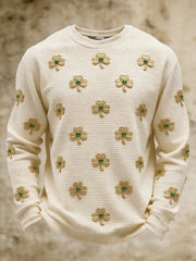  Lucky Shamrock St Patrick's Day Long Sleeve T-Shirt St Patricks Day Clothes Men - TradiViet