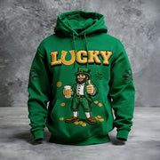 Lucky St Patrick's Day 2026 Hoodie Happy Saint Patrick's Day Hooded Sweatshirt - Lilybirchmarket