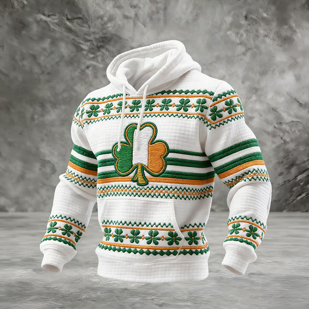 Lucky St Patrick's Day 2026 Hoodie Irish Flag St Paddsy Day Clothing Line - Lilybirchmarket