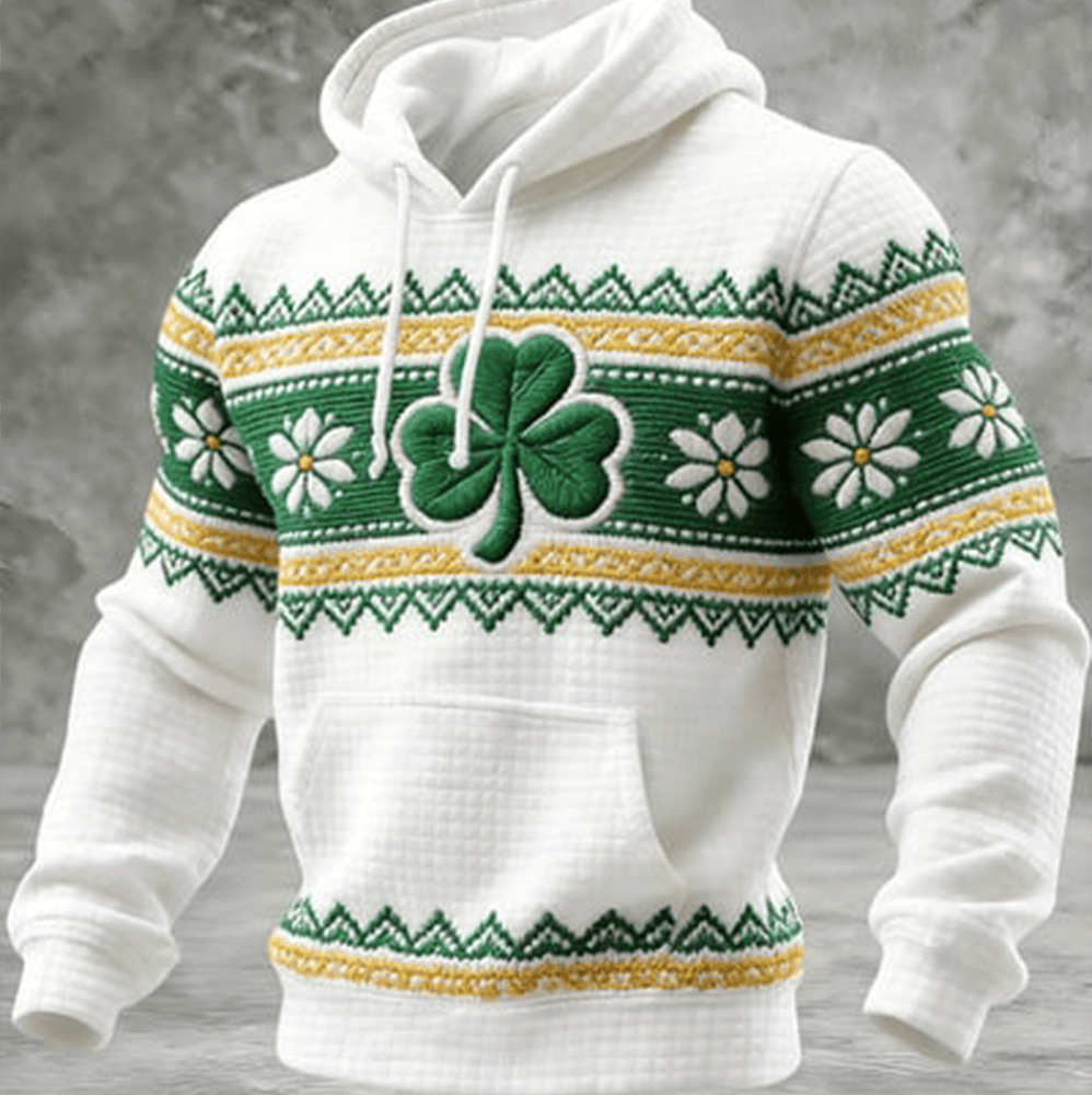 Lucky St Patrick's Shamrock Hoodie Saint Patrick's Day Apparel Cool Presents For Him - Lilybirchmarket