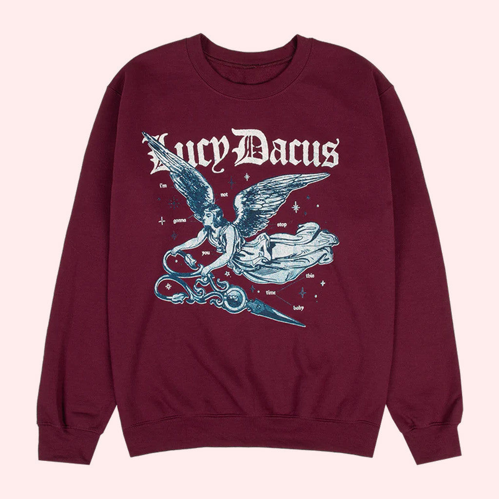 Lucy Dacus Merch Angel Scissors Sweatshirt Gift Ideas For Husband - Lilybirchmarket