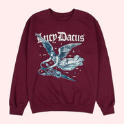 Lucy Dacus Merch Angel Scissors Sweatshirt Gift Ideas For Husband - Lilybirchmarket