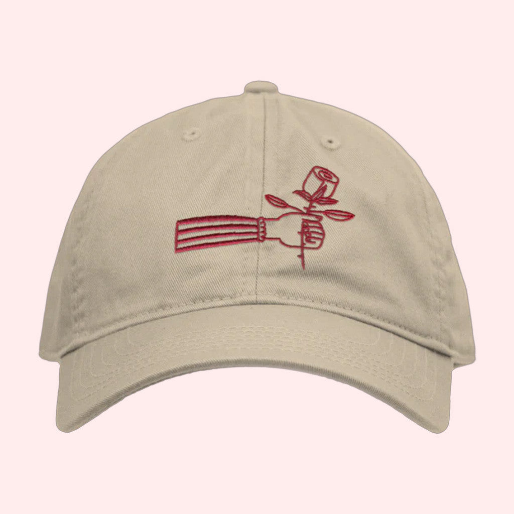 Lucy Dacus Merch Rose Embroidered Hat Gifts For Husband - Lilybirchmarket