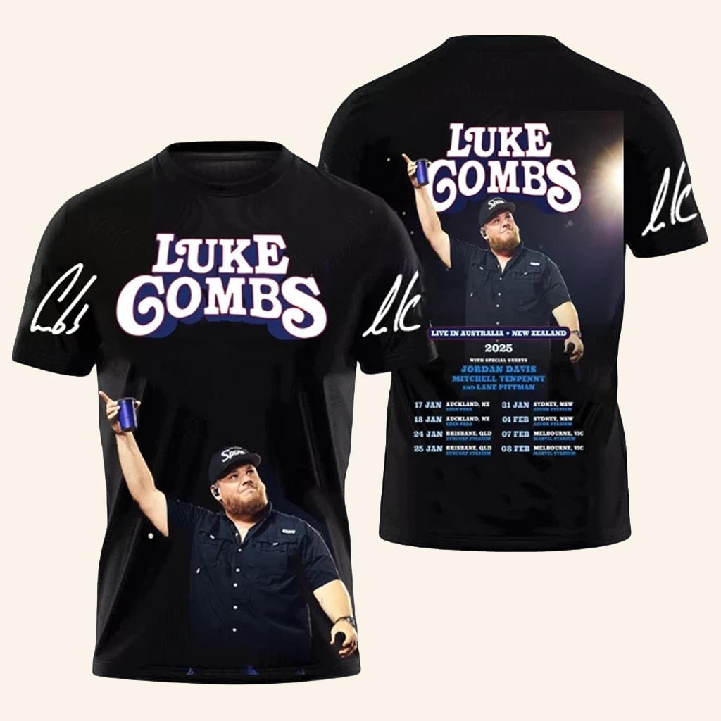 Luke Combs Merch Luke Combs Tour 2025 T-Shirt Best Gifts For Music Lovers - Lily Birch Market