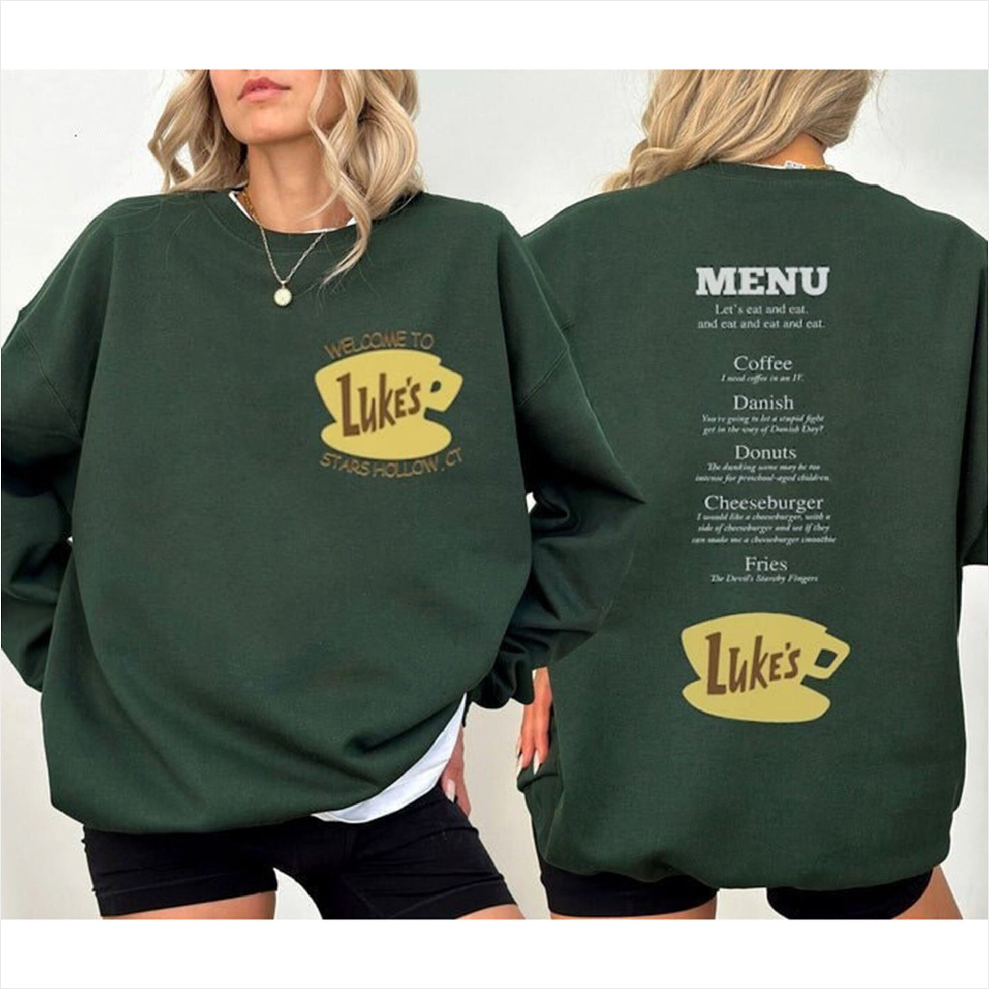 Luke Diner Stars Hollow Shirt, Retro Text Luke Diner Sweatshirt Gifts For Besties Merch Apparel - Lilybirchmarket