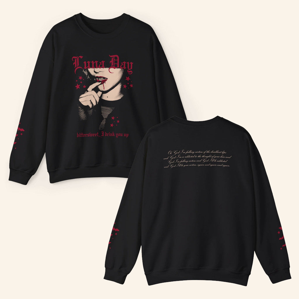 Luna Day Music Merch Lunaween Vampire Sweatshirt Halloween Gifts For Her - Lilybirchmarket