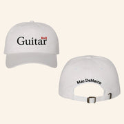 Mac Demarco Merch Guitar White Embroidered Hat Gift Ideas For Friends - Lilybirchmarket