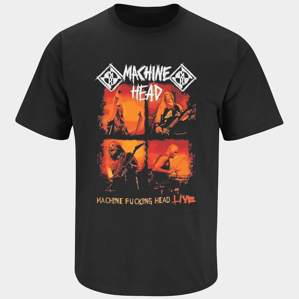 Machine Head Machine Fcking Head Live T-Shirt Machine Head Merch Gifts For Band Fans - Lily Birch Market