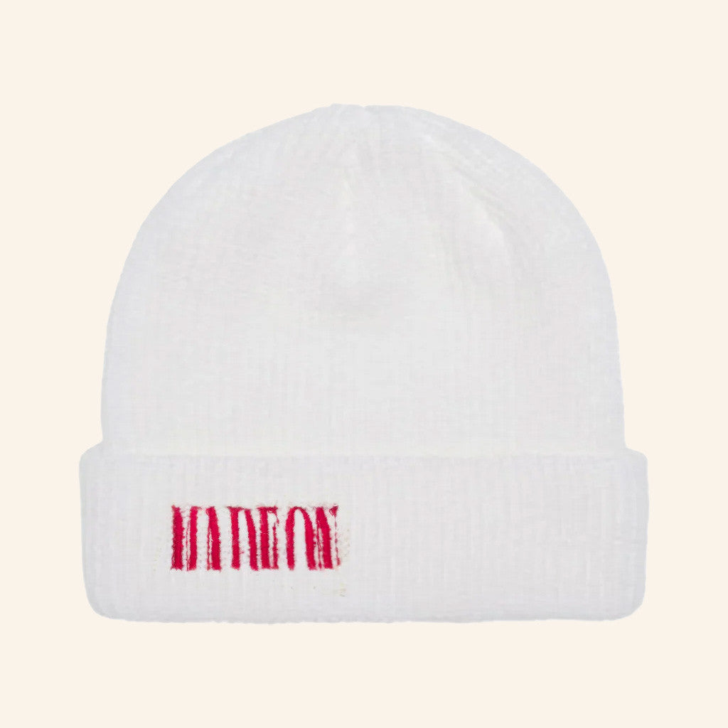Madeon Merch White Stretch Beanie Unique Gifts For Music Lovers - Lilybirchmarket