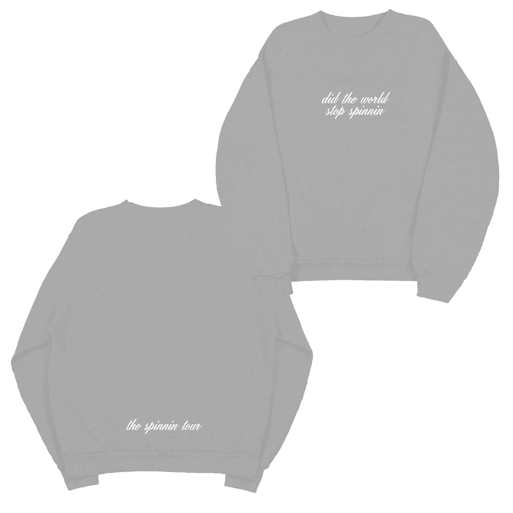 Madison Beer Merch Spinnin Tour Grey Sweatshirt Music Lovers Fans Gifts - Lilybirchmarket
