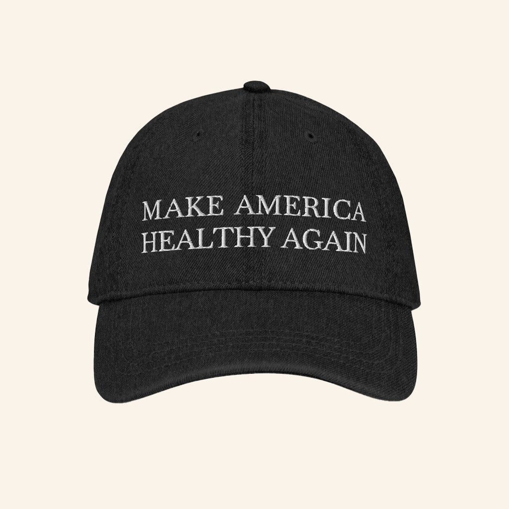Mahaaction Merch Make America Healthy Again Embroidered Hat Birthday Gifts For Best Friends - Lilybirchmarket