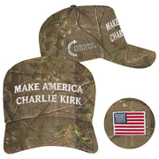 Make America Charlie Kirk Hat Camo Embroidered TPUSA Merch Hat Charlie Kirk Funeral Merch - Lilybirchmarket