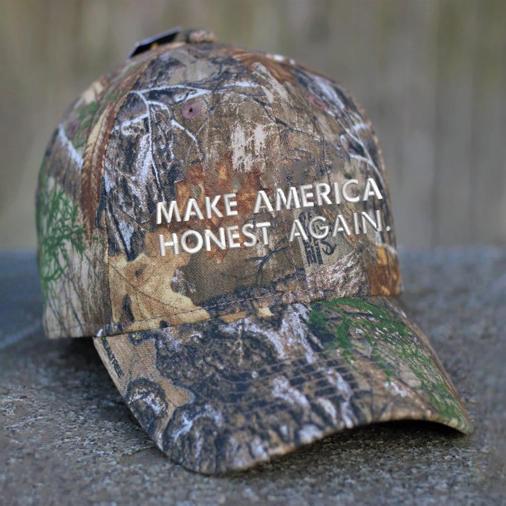 Make America Honest Again Embroidered Camo Hat Funny Political Hat Gifts For Husband - Lilybirchmarket