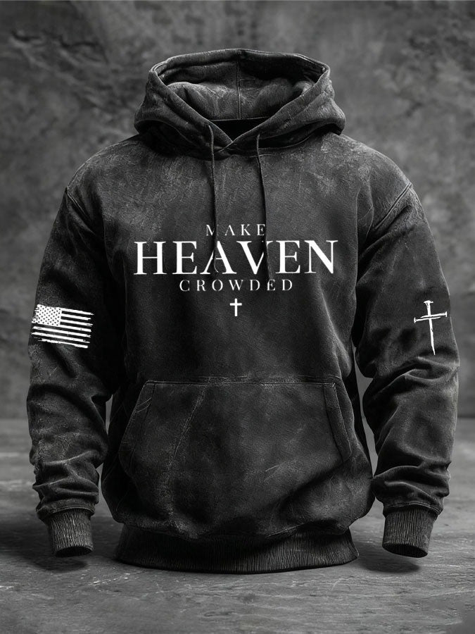 Make Heaven Crowded Charlie Kirk Hoodie R.I.P Charlie Kirk Clothing Faith Gifts - Lilybirchmarket