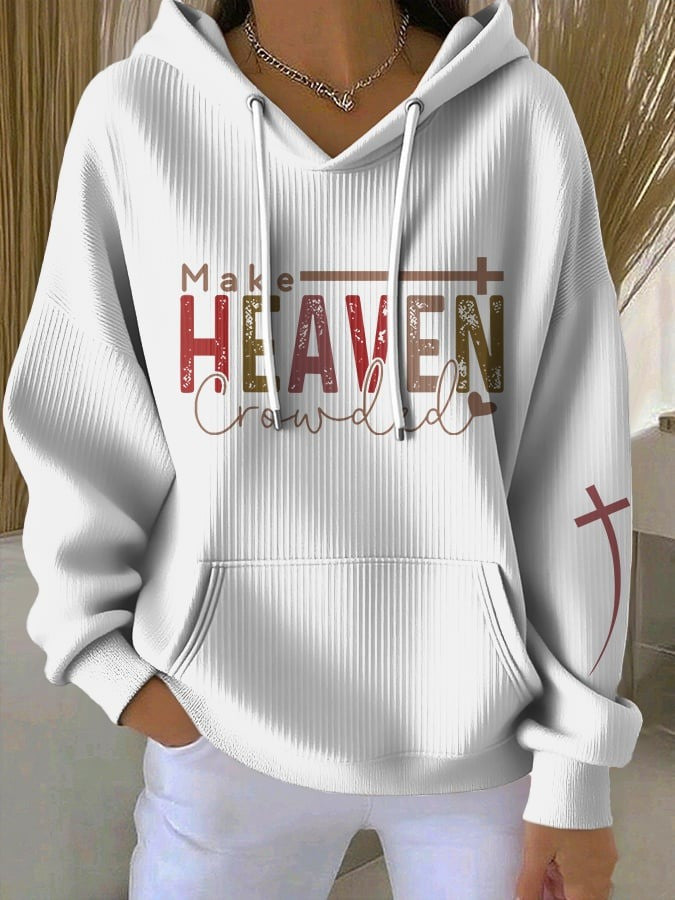 Make Heaven Crowded Charlie Kirk Hoodie Turning Point Merch Tribute To Charlie Kirk Clothes - Lilybirchmarket