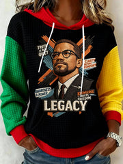 Malcolm X Legacy Hoodie African American Pride Apparel Black History Month Gifts - Lilybirchmarket