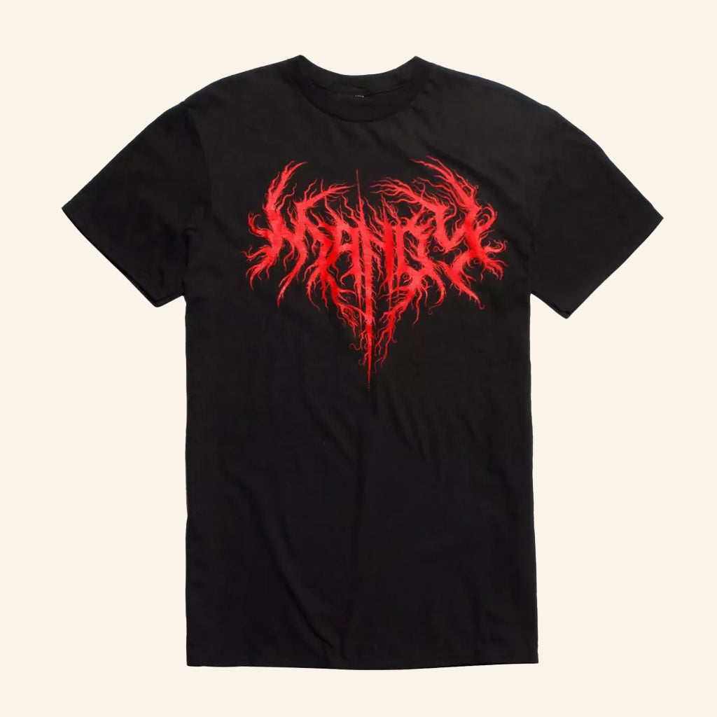 Mandy Metal Logo Black T-Shirt Mandy Merch Gifts Ideas For Brothers - Lily Birch Market