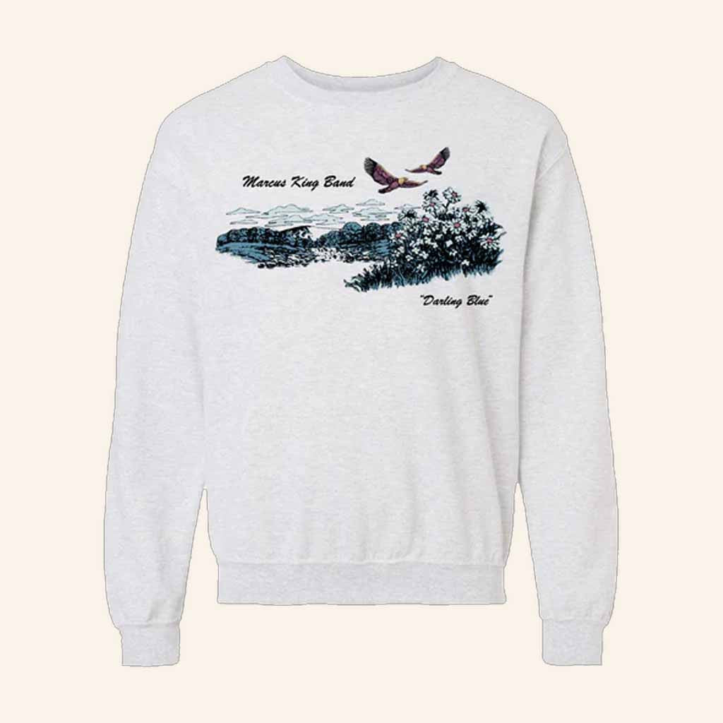 Marcus King Band Merch Darling Blue Sweatshirt Christmas Present Ideas For Him - Lilybirchmarket
