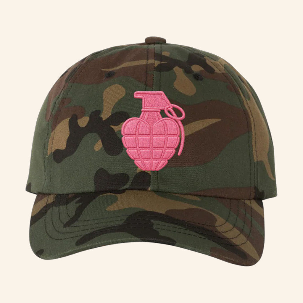 Mariah The Scientist Merch Embroidered Heart Grenade Green Camo Hat Gifts For Sister - Lilybirchmarket