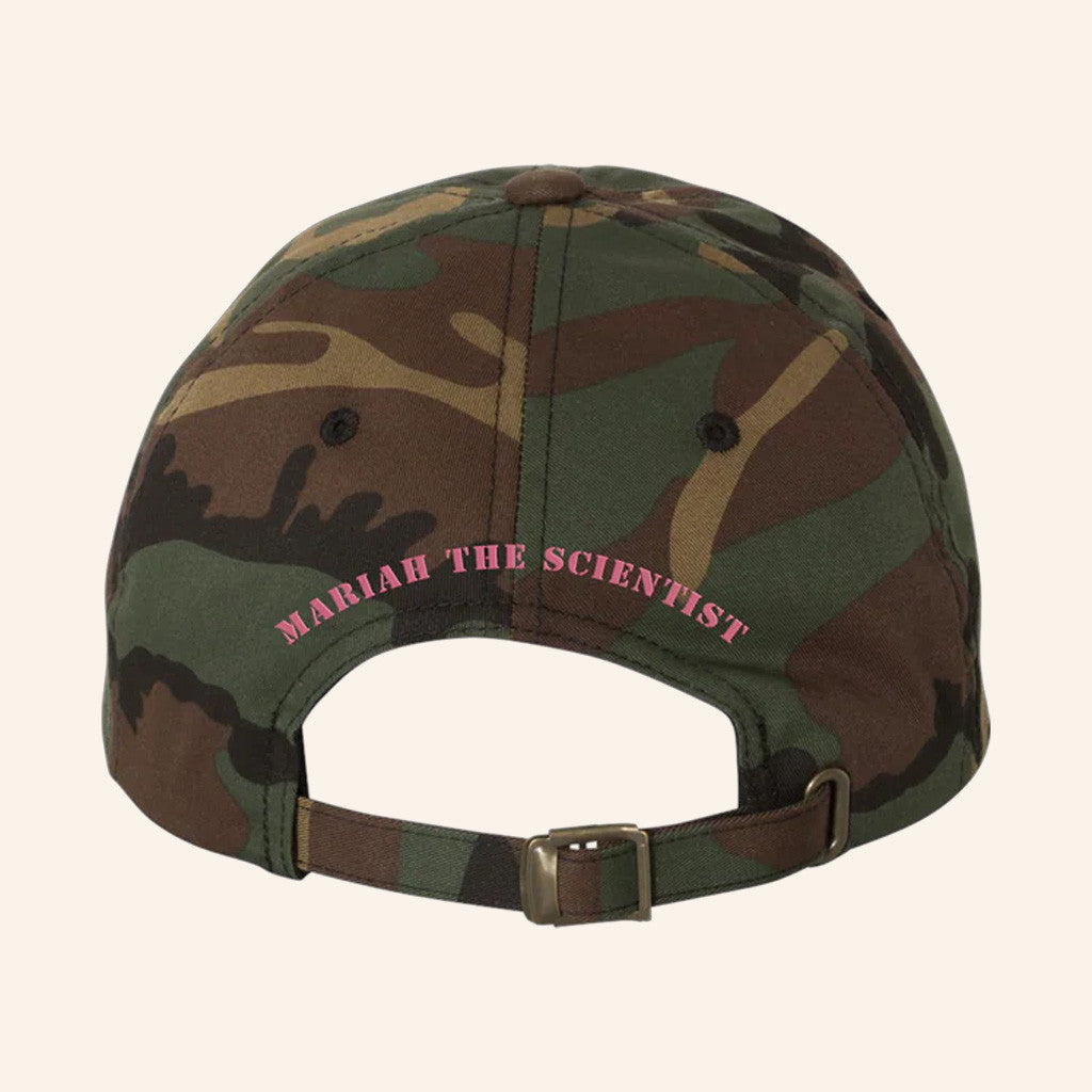 Mariah The Scientist Merch Embroidered Heart Grenade Green Camo Hat Gifts For Sister - Lilybirchmarket